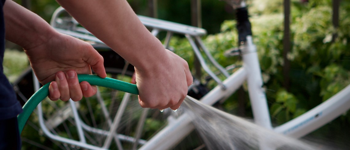 Tvätt av en cykel